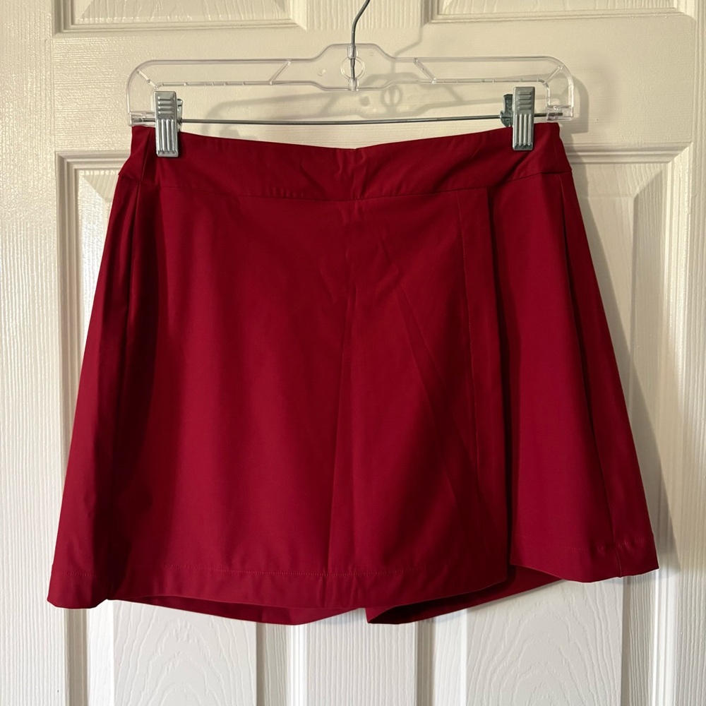 Spanx Sunshine Skort 6” in Dark Cherry XS UPF 50